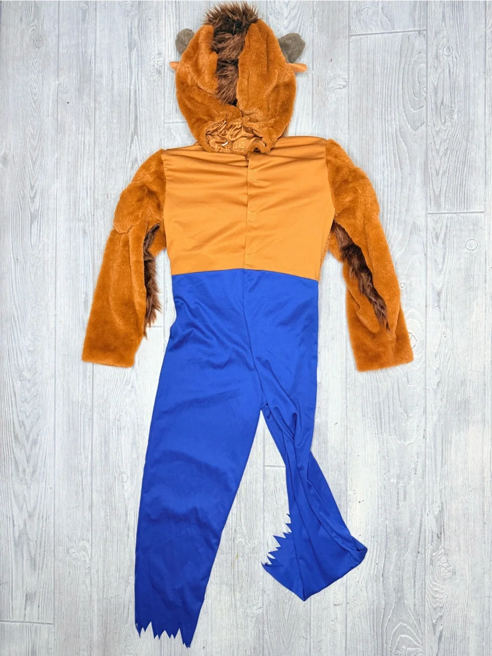Disney beauty and the beast one piece jumper and hood Halloween costume cosplay